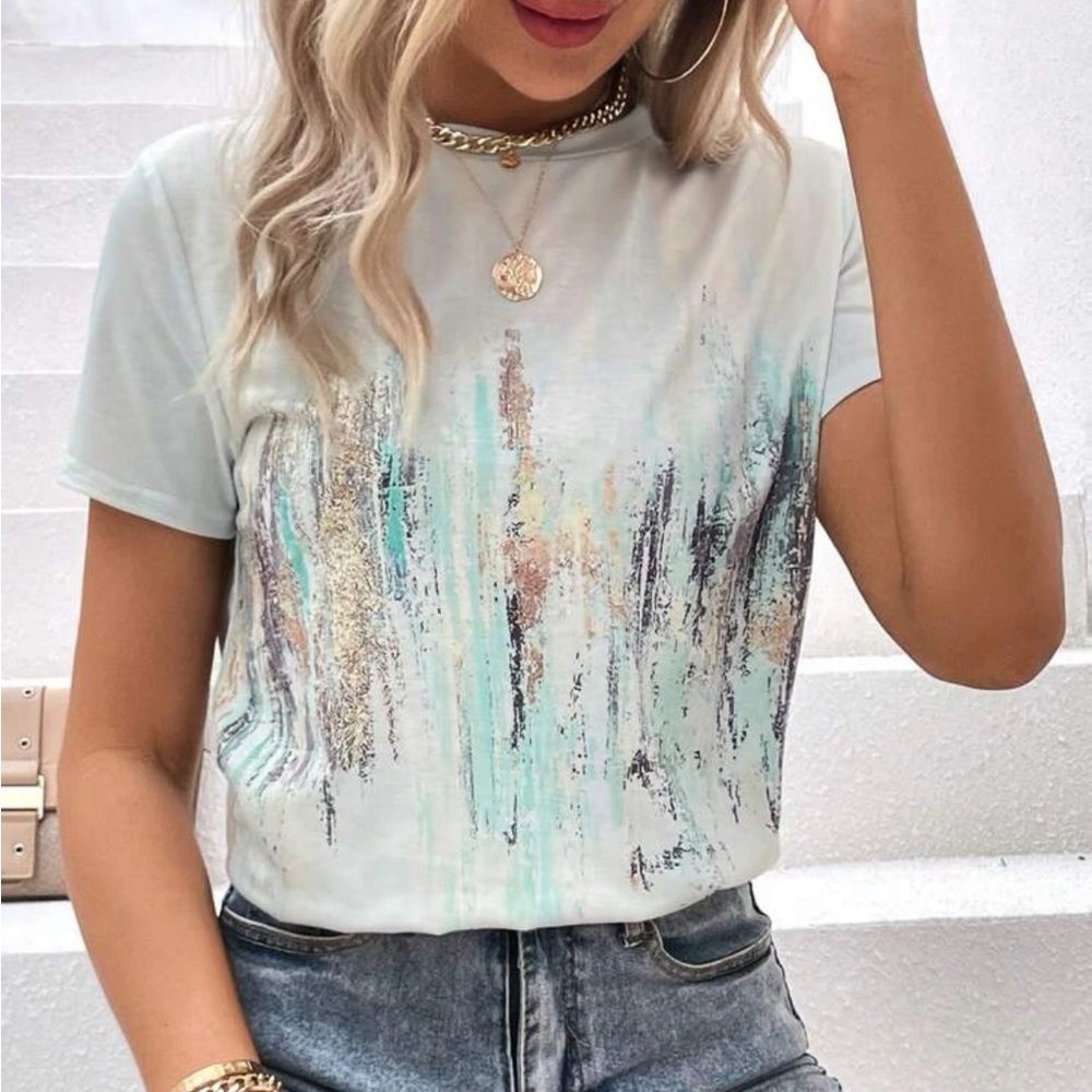 Brush Print T. L(8/10)